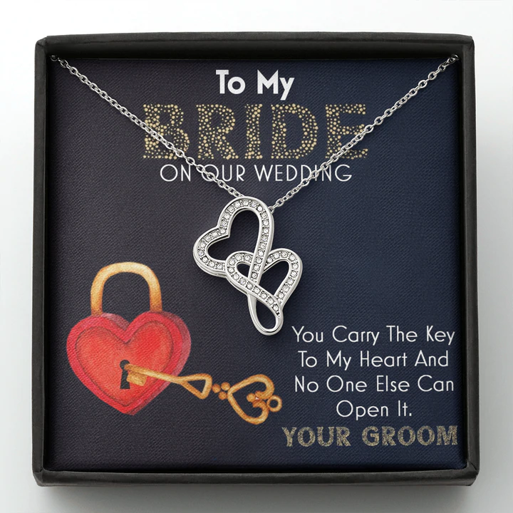 Best Gift For Fiancã©E On Wedding Day - Pure Silver Pendant With Message Card Rakva