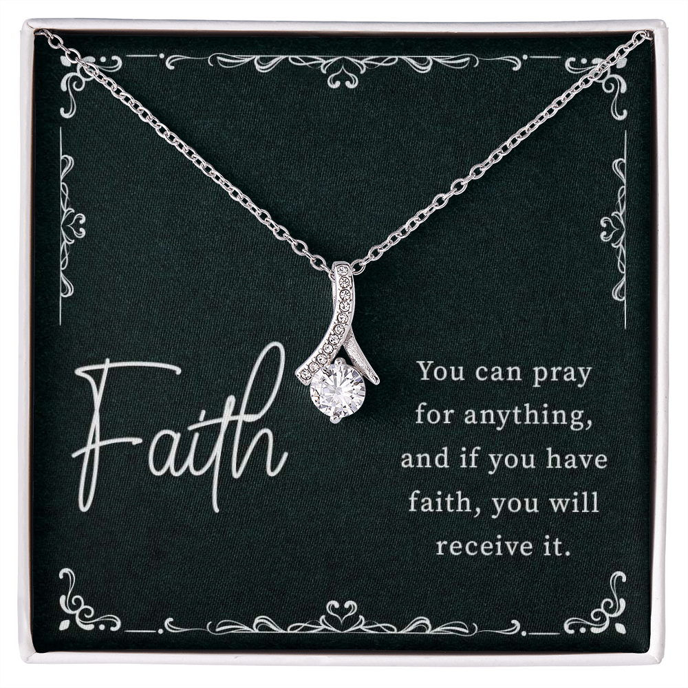 Faith-You can pray for anything Alluring - 925 Sterling Silver Necklace