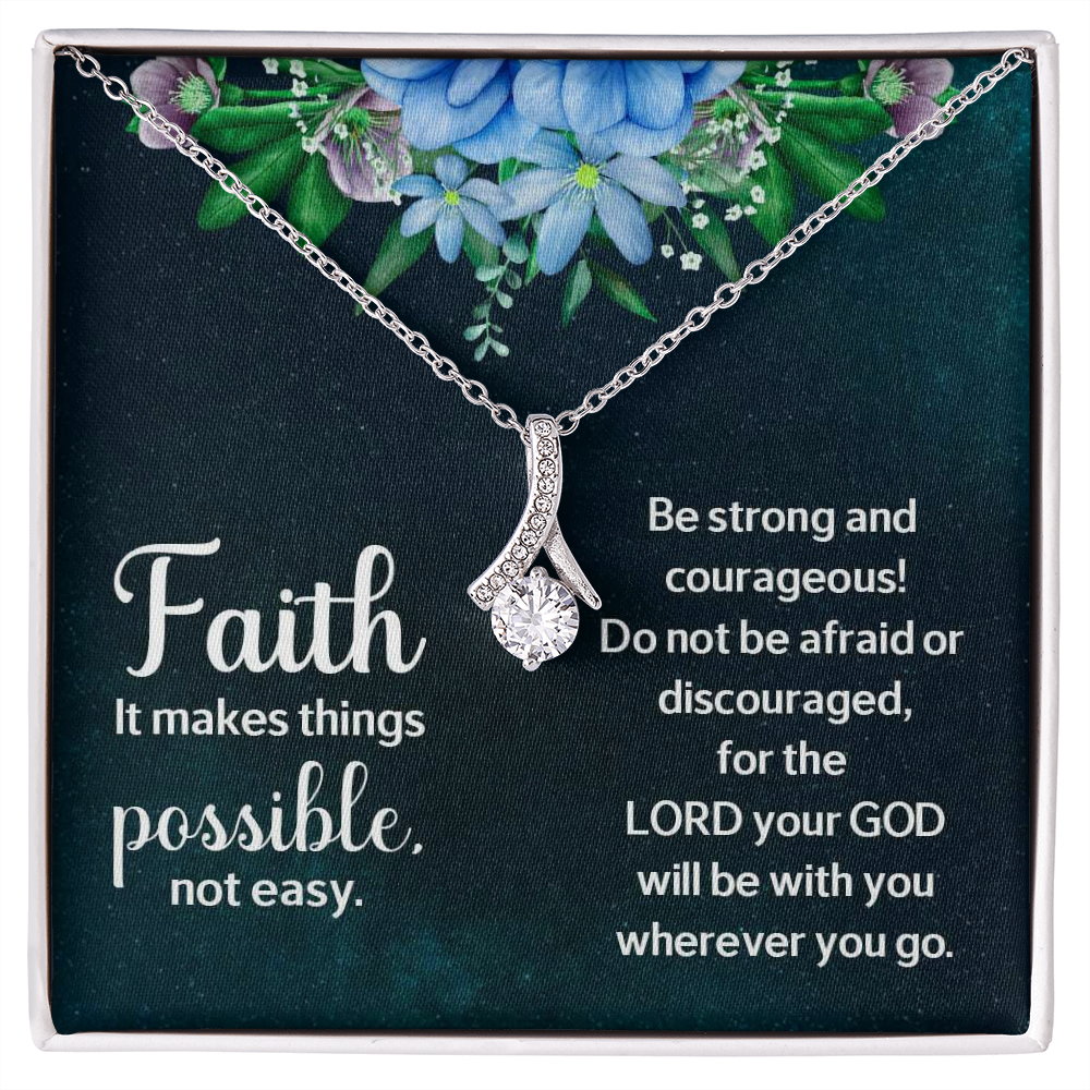 Faith - It makes things possible Alluring - 925 Sterling Silver Necklace