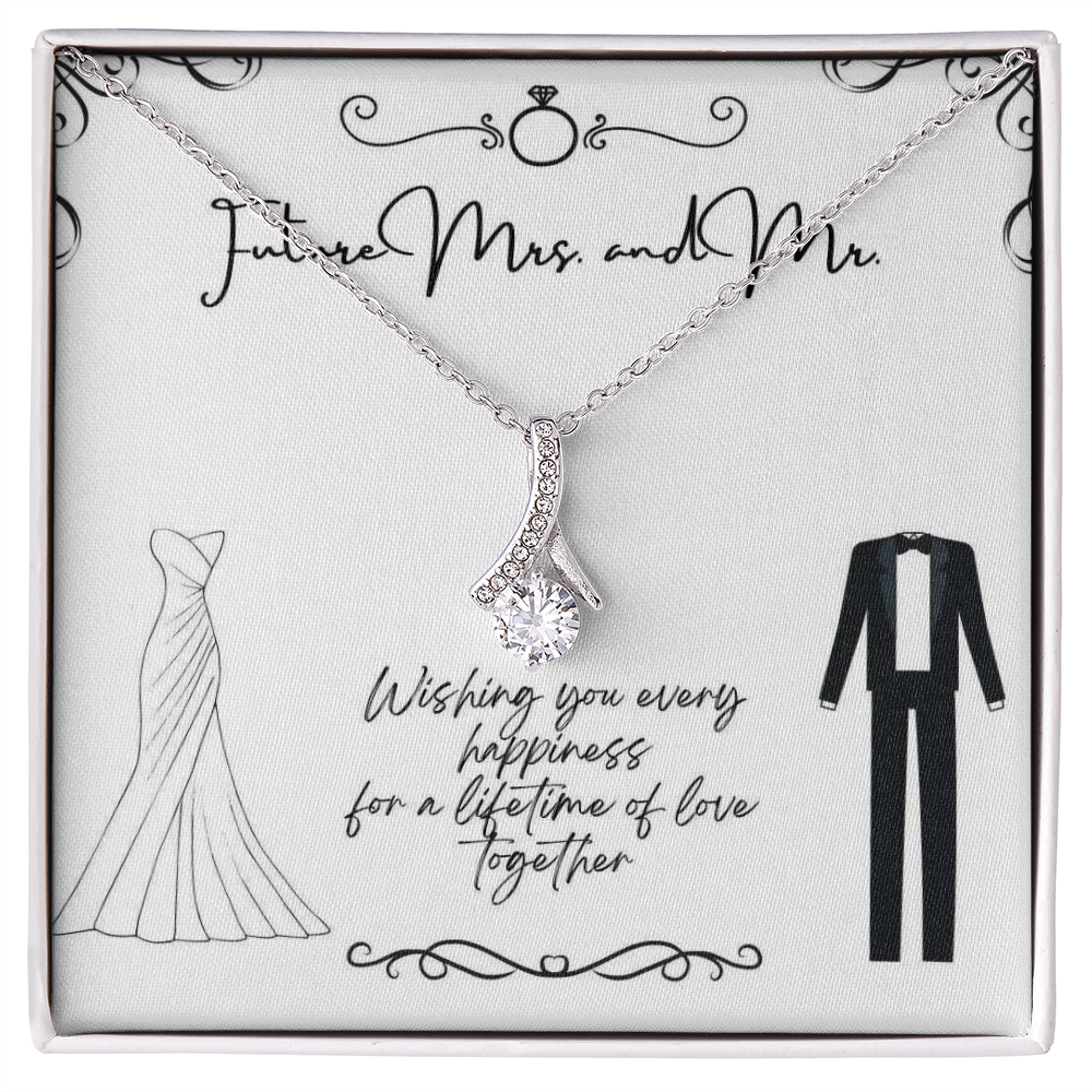 Future Mrs. and Mr. Alluring - 925 Sterling Silver Necklace