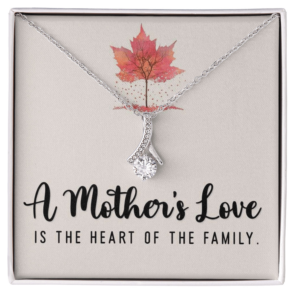 A mothers love is the heart of the family Alluring - 925 Sterling Silver Necklace Rakva