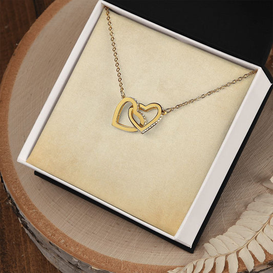 Rakva 925 Sterling Gold Interlocking Hearts | Necklace For Self Women & Girls | With Certificate Of Authenticity Rakva
