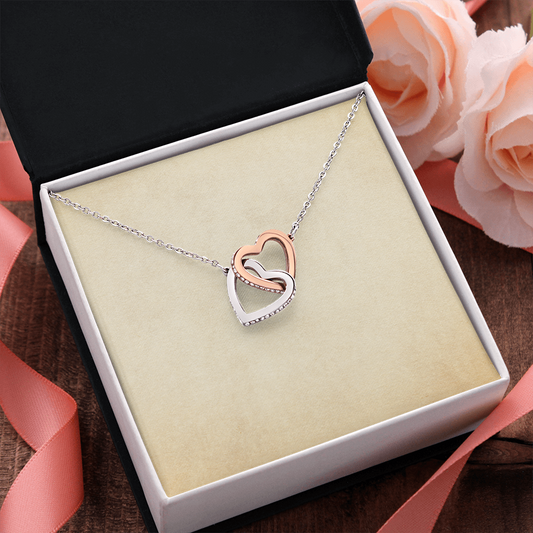Rakva 925 Sterling Silver Interlocking Heart | Necklace For Self Women & Girls | With Certificate Of Authenticity