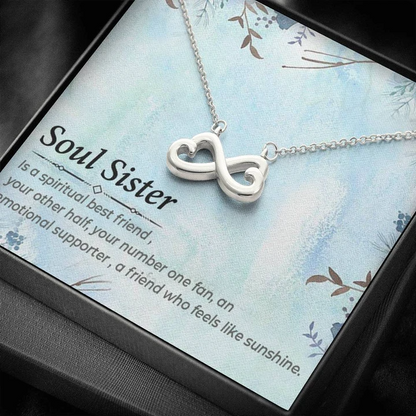 Special Gift For Soul Sister/Female Best Friend - 925 Sterling Silver Pendant