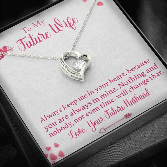 To My Future Wife - Love Your Future Husband - 925 Sterling Silver Pendant Rakva
