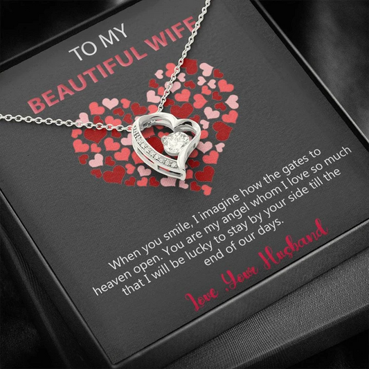 To My Beautiful Wife - Gift From Husband - 925 Sterling Silver Pendant Rakva