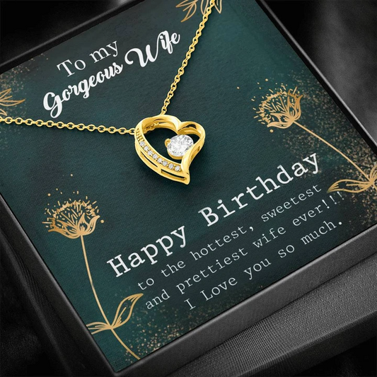 Special Gift For Wife On Birthday - Pure Silver Pendant & Message Card | Combo Gift Box Rakva