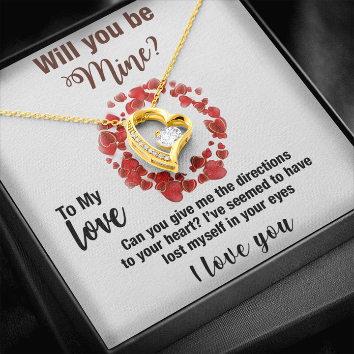 Most Romantic Proposal Gift for Her - Pure Silver Pendant With Message Card