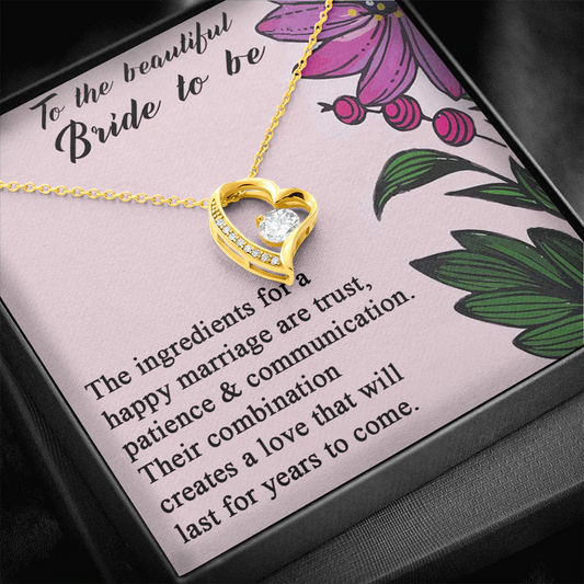 Unique Gift for Bride - Pure Silver Pendant With Message Card Rakva
