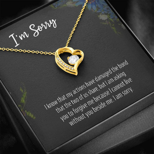 Most Thoughtful Sorry Gift For Her - 925 Sterling Silver Pendant | Apology Present