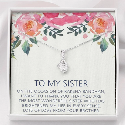 Best Raksha Bandhan Gift To Sister From Brother - 925 Sterling Silver Pendant