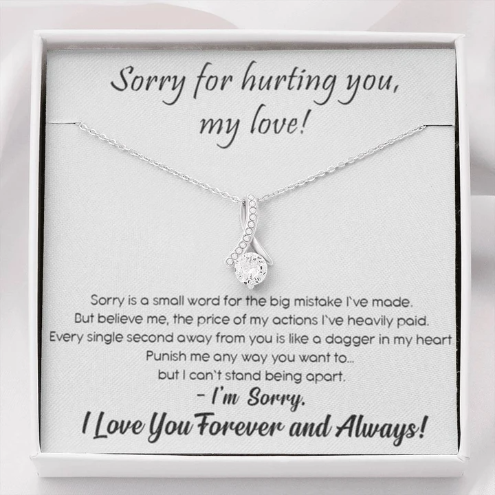 Meaningful Sorry Gift For Girlfriend/Wife - 925 Sterling Silver Pendant Rakva