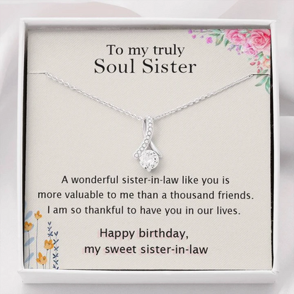 Unique Gift For Sister-In-Law'S Birthday - 925 Sterling Silver Pendant