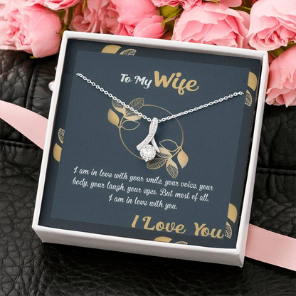 Best Gift Idea For Wife - Pure Silver Pendant & Message Card | Combo Gift Box