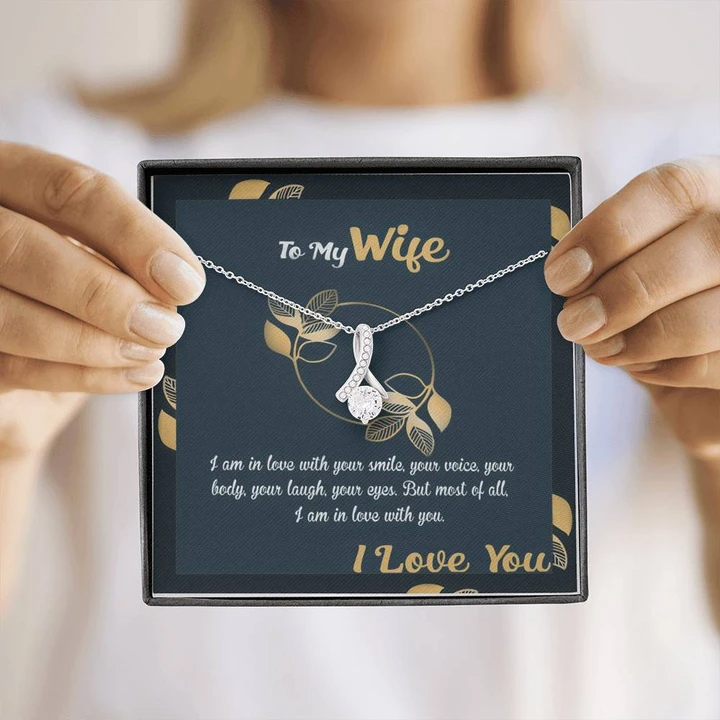 Best Gift Idea For Wife - Pure Silver Pendant & Message Card | Combo Gift Box
