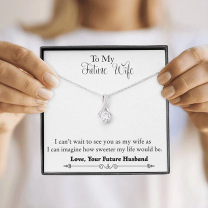 Best Unique Gift For Wife-To-Be - Pure Silver Pendant & Message Card | Combo Gift Box