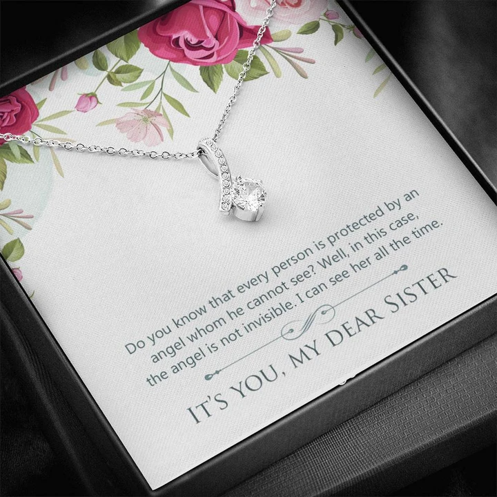 Best Gift To My Dear Sister - 925 Sterling Silver Pendant