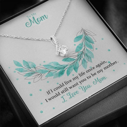 Best Unique Gift For Mom - Pure Silver Pendant & Message Card | Combo Gift Box