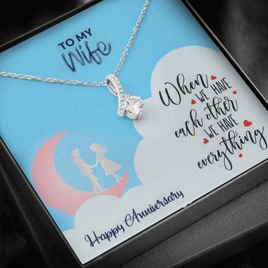 Romantic Wedding Anniversary Gift For Wife - 925 Sterling Silver Pendant