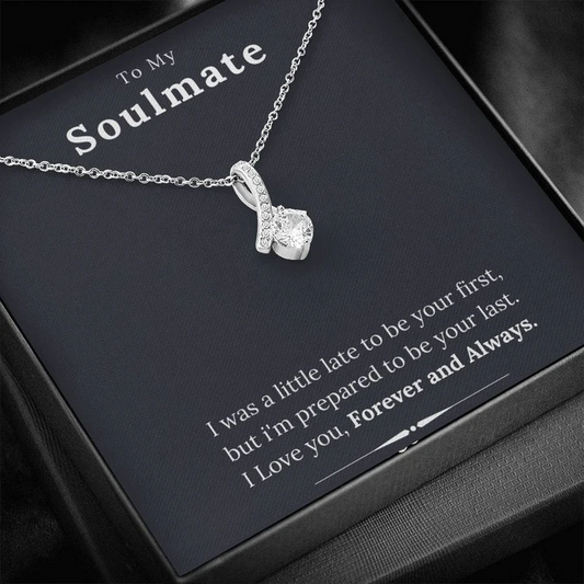 Most Unique Gift For Soulmate - Pure Silver Pendant & Message Card | Combo Gift Box Rakva