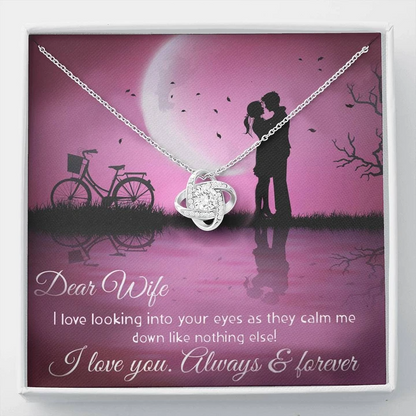 Best Romantic Gift For Wife - 925 Sterling Silver Pendant With Message Card