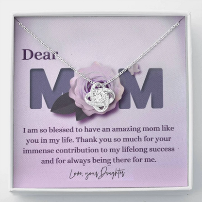 Special Gift For Mom From Daughter - 925 Sterling Silver Pendant