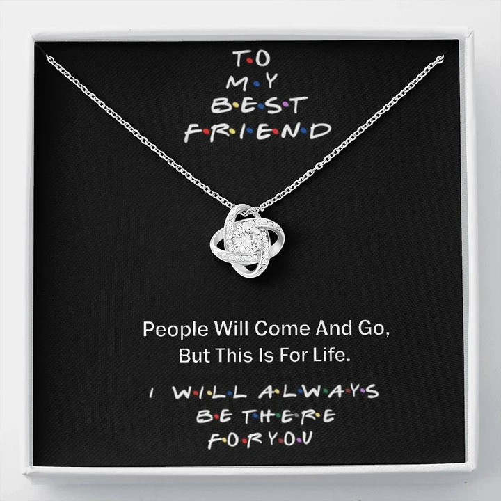 Unique Gift Idea For Best Friend Female - Pure Silver Pendant & Message Card | Combo Gift Box
