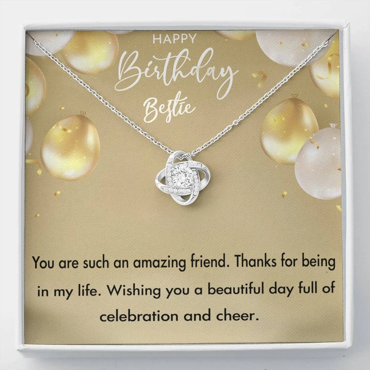 Happy Birthday Gift For Female Bestie - 925 Sterling Silver Pendant
