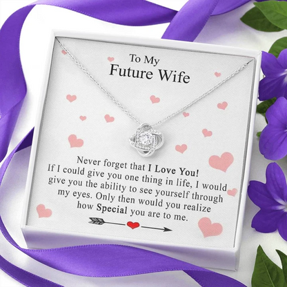 Best Gift Idea For Wife-To-Be - Pure Silver Pendant & Message Card | Combo Gift Box Rakva