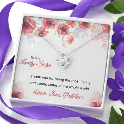 Perfect Gift For Sister From Brother - 925 Sterling Silver Pendant