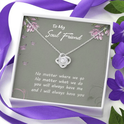 Special Gift For Girl Bestfriend - Pure Silver Pendant & Message Card | Combo Gift Box