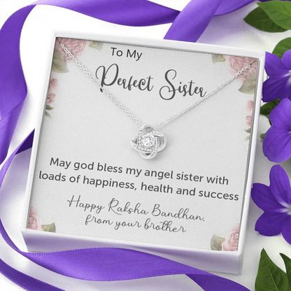 Unique And Special Rakhi Gift To Sister From Brother- 925 Sterling Silver Pendant