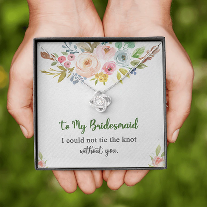 Best Gift For Bridesmaid - Pure Silver Pendant With Message Card