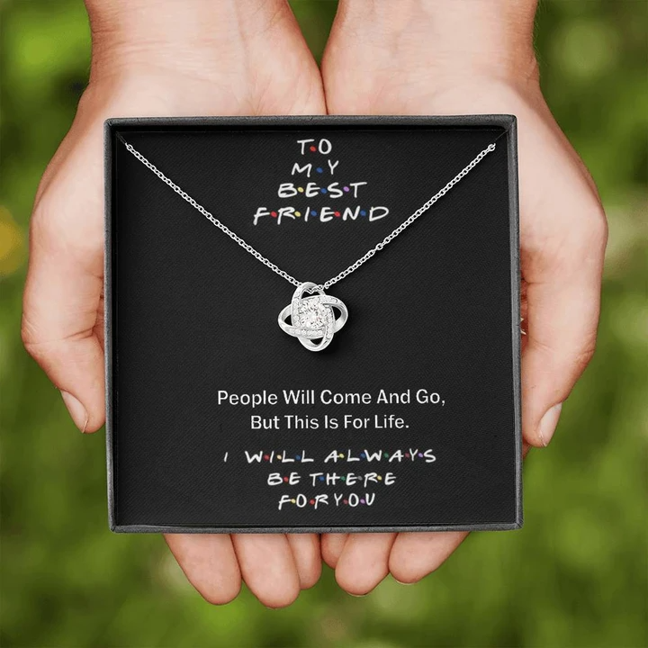 Unique Gift Idea For Best Friend Female - Pure Silver Pendant & Message Card | Combo Gift Box