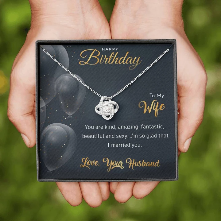 Best Birthday Gift For Wife - Pure Silver Pendant & Message Card | Combo Gift Box