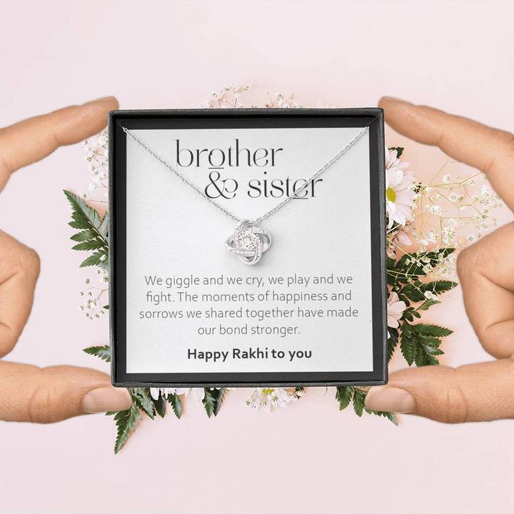 Rakhi Gift For Sister From Brother - 925 Sterling Silver Pendant Rakva
