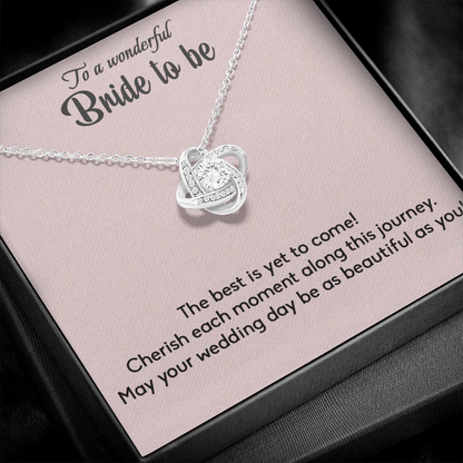 Special Gift Idea For Bride - Pure Silver Pendant With Message Card