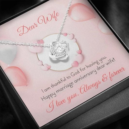 Romantic Marriage Anniversary Gift For Wife - 925 Sterling Silver Pendant