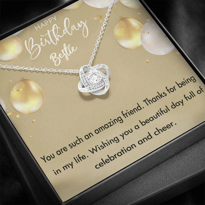 Happy Birthday Gift For Female Bestie - 925 Sterling Silver Pendant