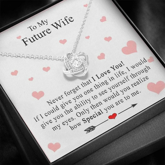 Best Gift Idea For Wife-To-Be - Pure Silver Pendant & Message Card | Combo Gift Box Rakva