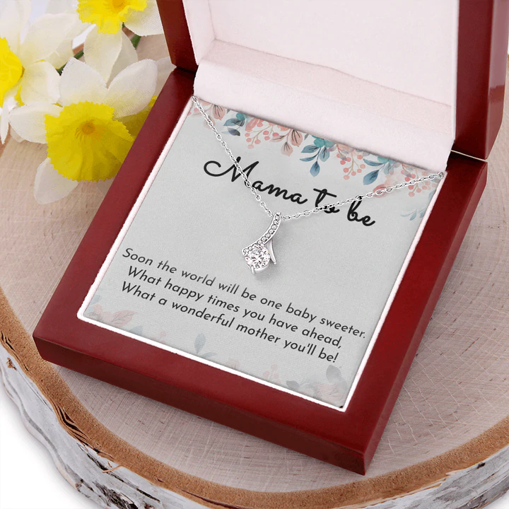 Perfect Gift For Mom-To-Be - 925 Sterling Silver Pendant Gift Set