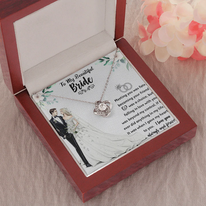 Best Gift For Bride From Groom - Pure Silver Pendant With Message Card