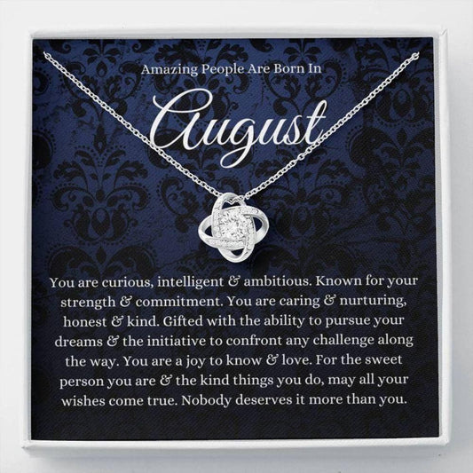 Friend Necklace, August Zodiac Necklace Gift, Born In August Gift, August Horoscope Necklace