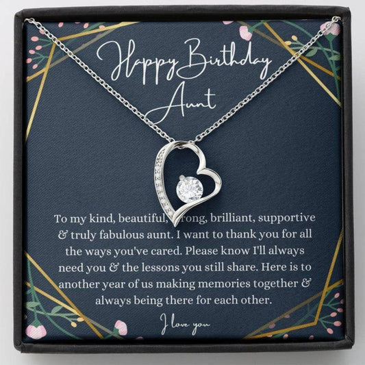 Aunt Necklace, Aunt Birthday Necklace, Gift For Auntie From Niece Nephew, Sentimental Gifts