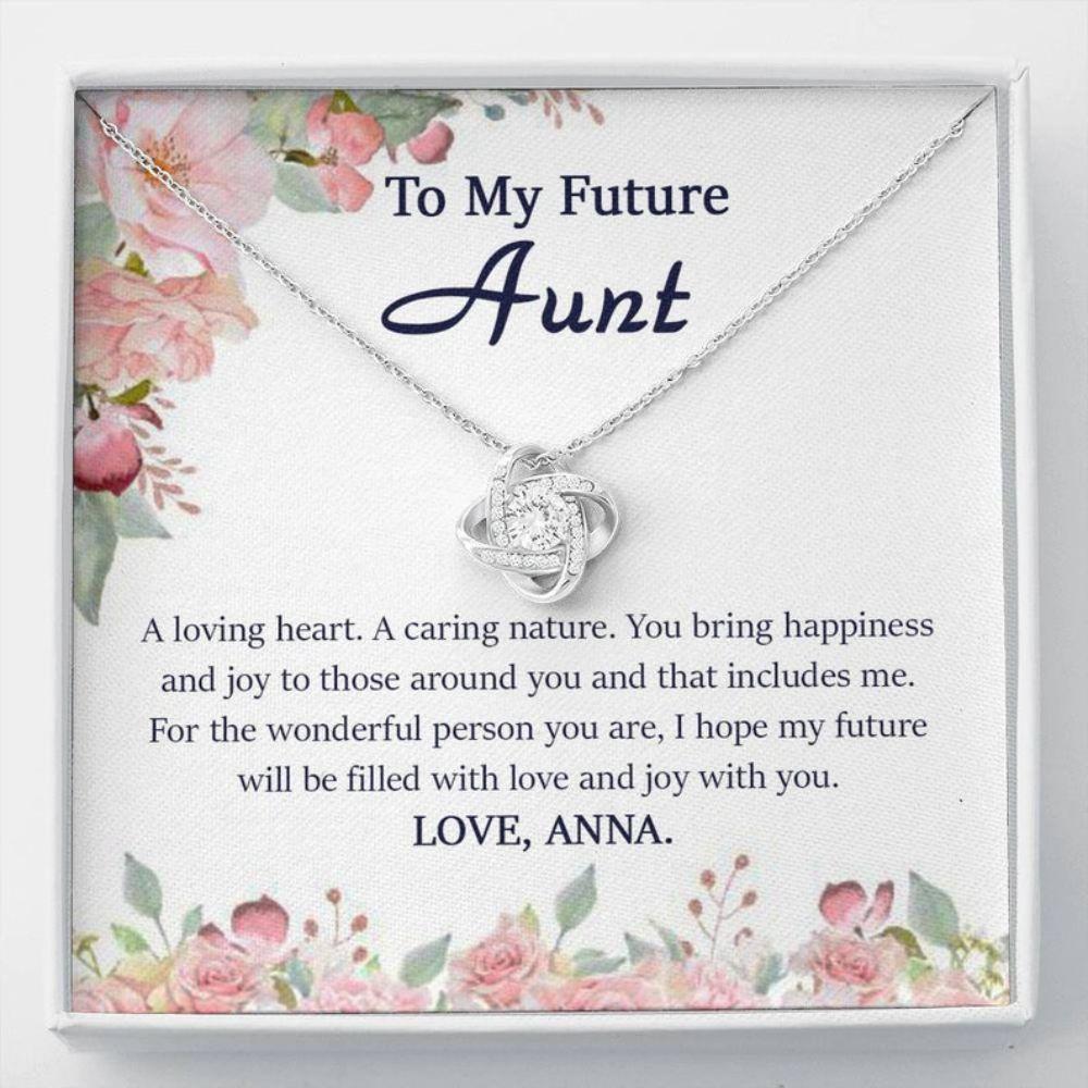 Aunt Necklace, Future Aunt Necklace, Wedding Gift For Future Aunt, Aunt Of The Groom Necklace From Bride, Future Aunt Christmas Necklace Idea