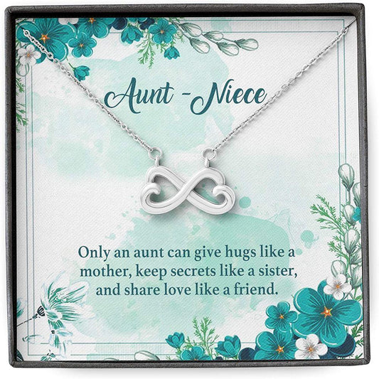 Aunt Necklace Gift For Her From Niece, Hug Keep Secret Love Like Mother Sister Friend Rakva