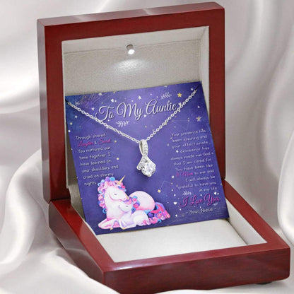 Aunt Necklace, Stepmom Necklacegift For Your Magical Unicorn Auntie On Mother’S Day   Alluring Beauty Necklaces