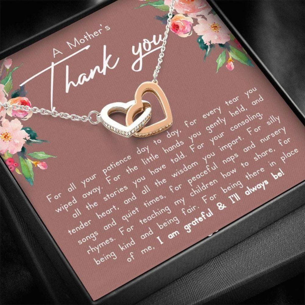 Babysitter Necklace, Thank You Necklace Gift From A Mother, Babysitter Appreciation