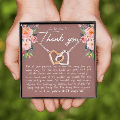 Babysitter Necklace, Thank You Necklace Gift From A Mother, Babysitter Appreciation