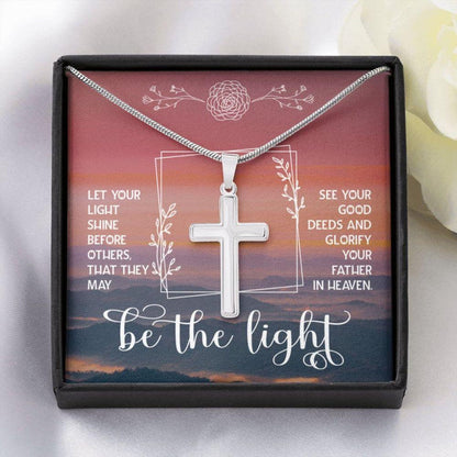 Sister Necklace, Be The Light Inspirational Necklace, Church Gift, Secret Sister Gift, Religious Gift